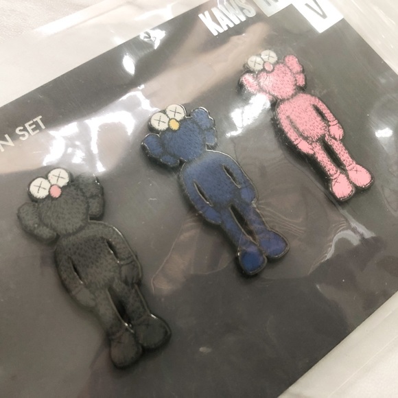 KAWS Enamel Pins - Set of 3 - Picture 2 of 2